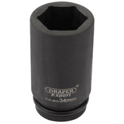 Draper Expert 34mm 3/4" Square Drive HI-TORQ® 6 Point Deep Impact Socket