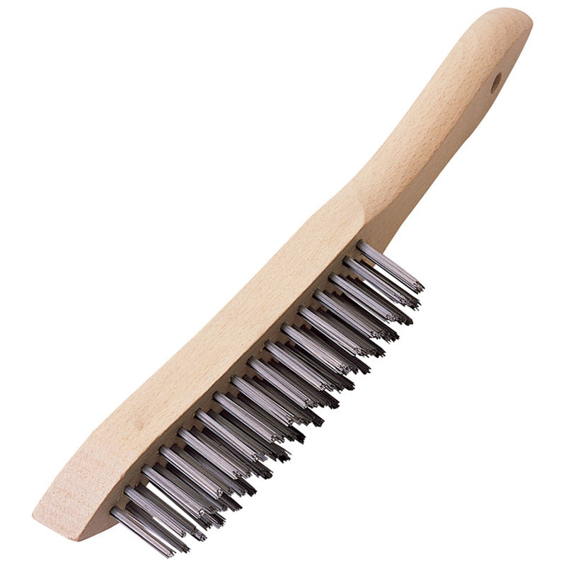 Draper Heavy Duty 4 Row Wire Scratch Brush (310mm)