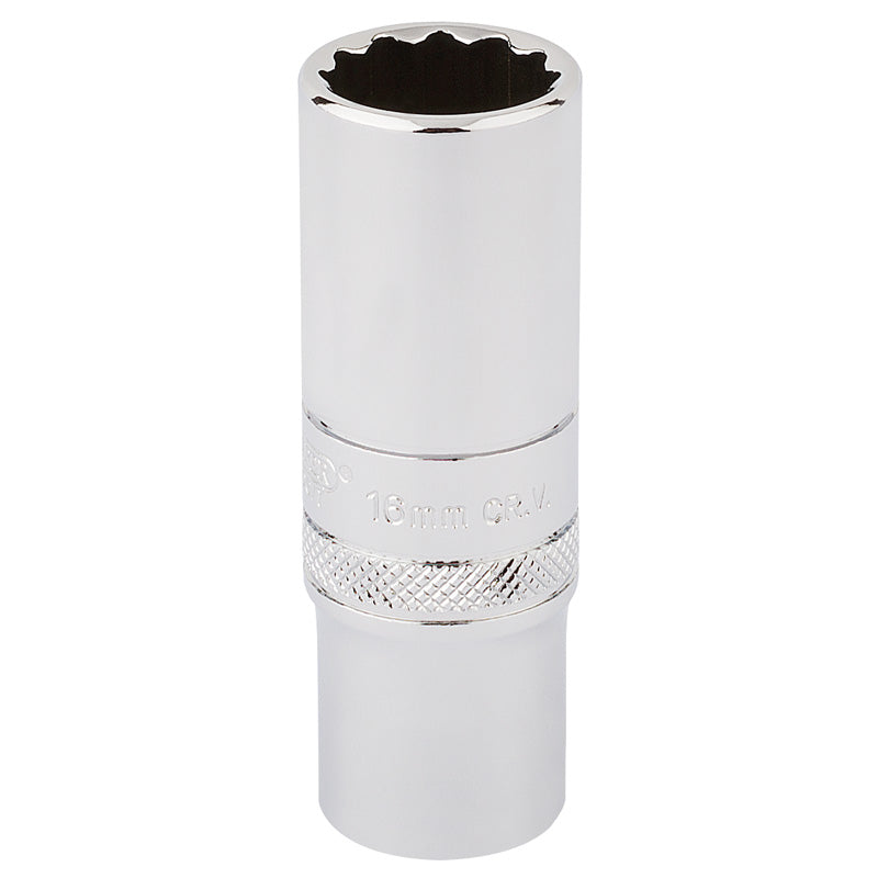 Draper 3/8" Square Drive Hi-Torq® 12 Point Deep Socket (16mm)