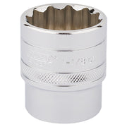 Draper 1/2" Square Drive HI-TORQ® 12 Point Socket (1.1/8")