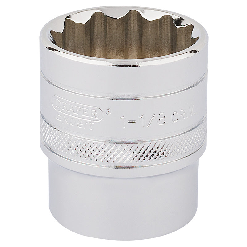 Draper 1/2" Square Drive HI-TORQ® 12 Point Socket (1.1/8")