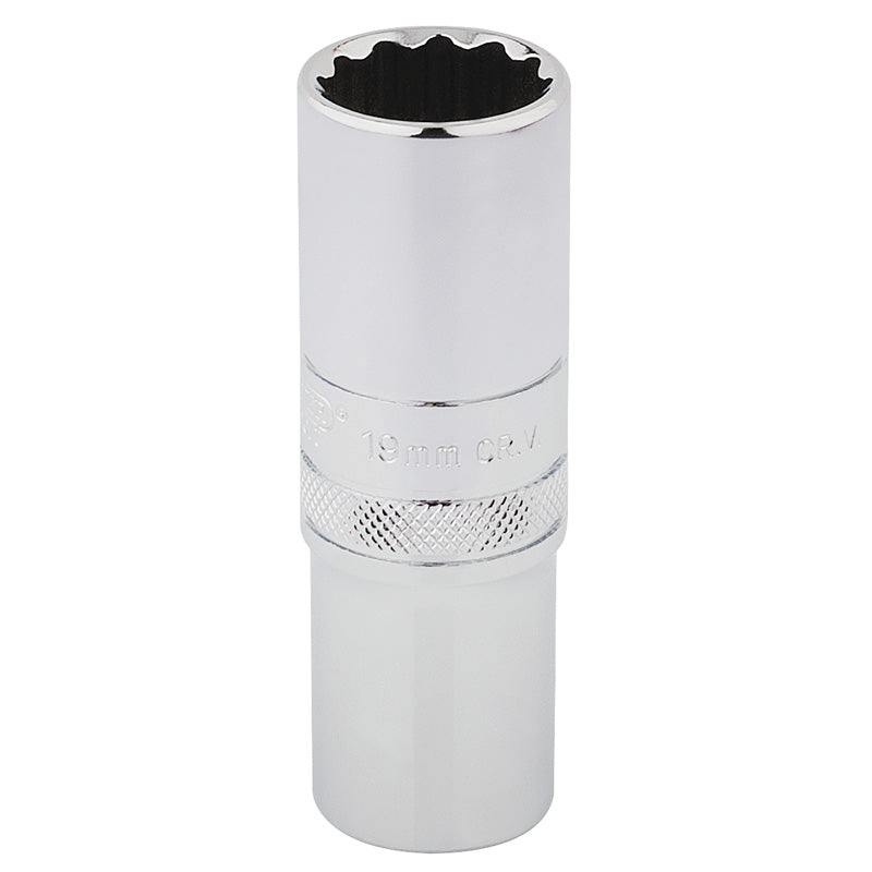 Draper 1/2" Square Drive HI-TORQ® 12 Point Deep Socket (19mm)