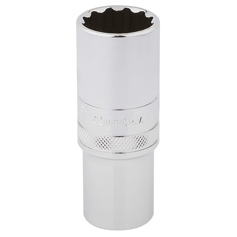 Draper 1/2" Square Drive HI-TORQ® 12 Point Deep Socket (22mm)