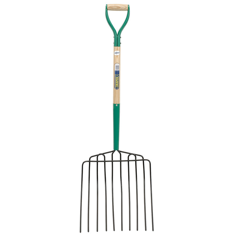 Draper 10 Prong Potato Fork with Wood Shaft and MYD Handle