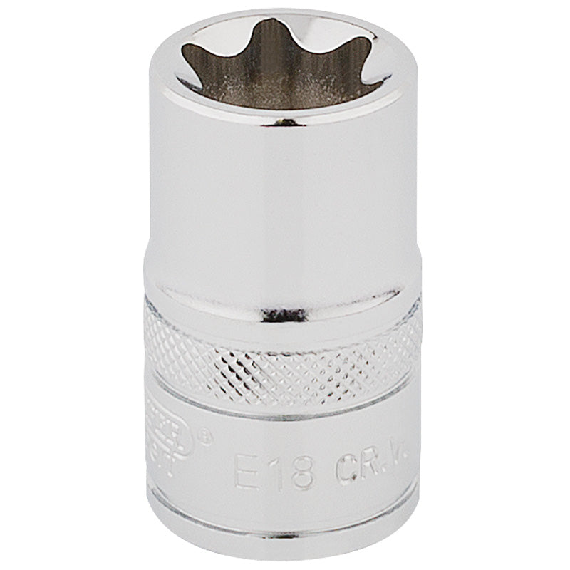 Draper 1/2" Square Drive Draper TX-STAR® Socket (E18)