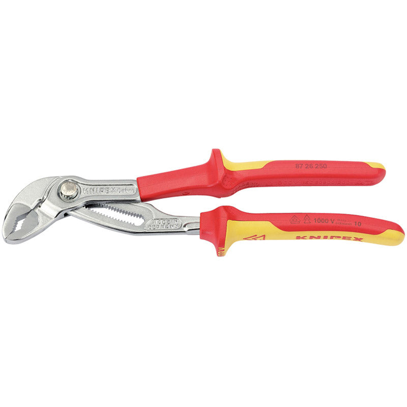 Draper Knipex 250mm VDE Cobra&#174; Chrome Waterpump Pliers
