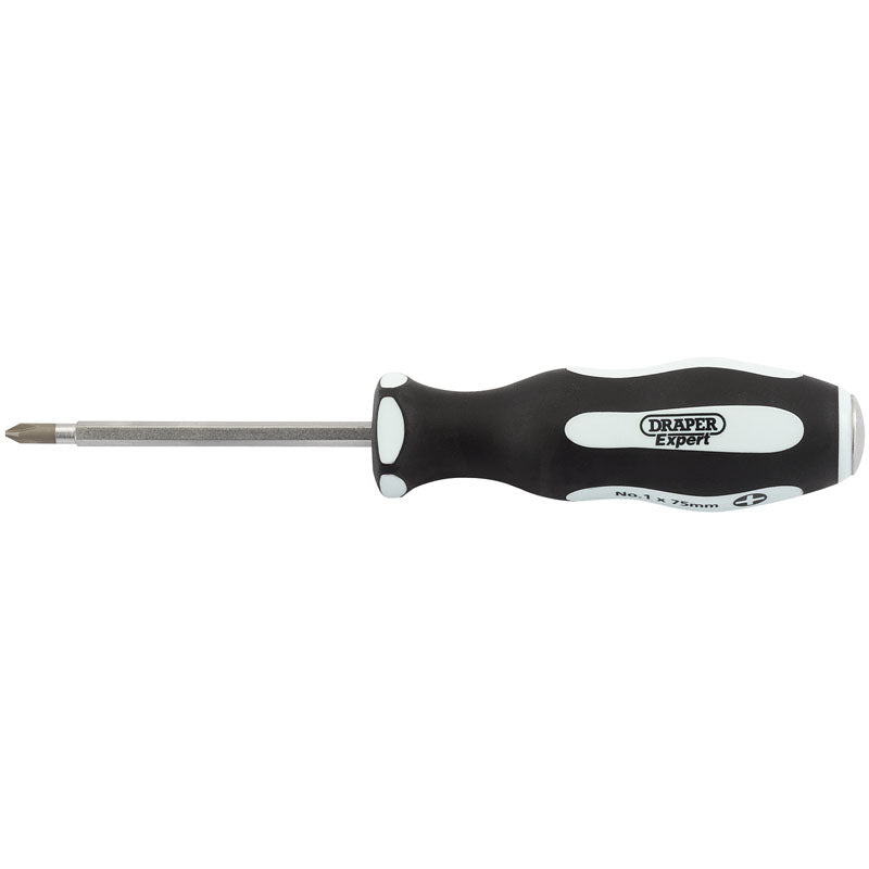 Draper 'Pound Thru' Cross Slot No:2 x 100mm Soft Grip Screwdriver