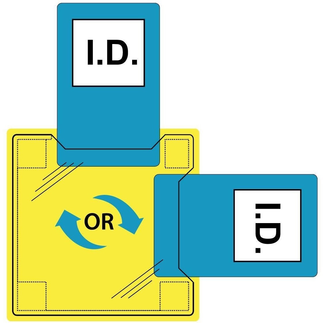 Dual Sew On ID Holder