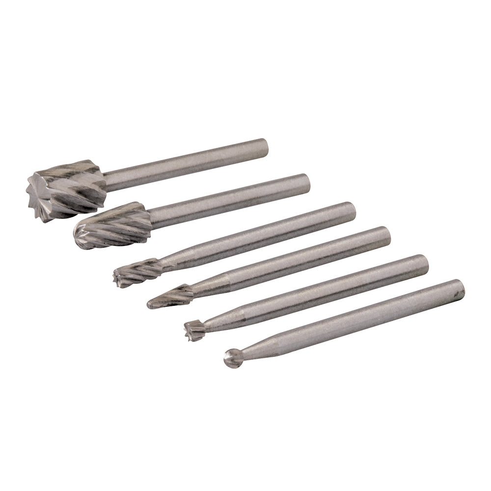 Silverline Rotary Tool HSS Burr Set 6Pce