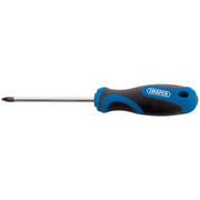 Draper No.2 x 100mm PZ Type Screwdriver with Soft Grip Handles