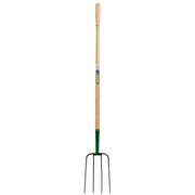 Draper 4 Prong Manure Fork with Wood Shaft