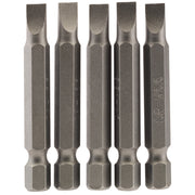 Draper 5.5mm 1/4" Hex. Plain Slot Insert Bit 50mm Long x 5