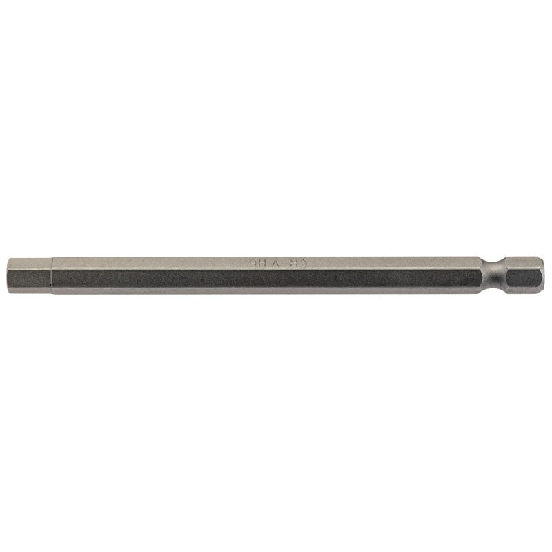 Draper 6mm 1/4" Hex. Hexagonal Insert Bit 100mm Long x 1