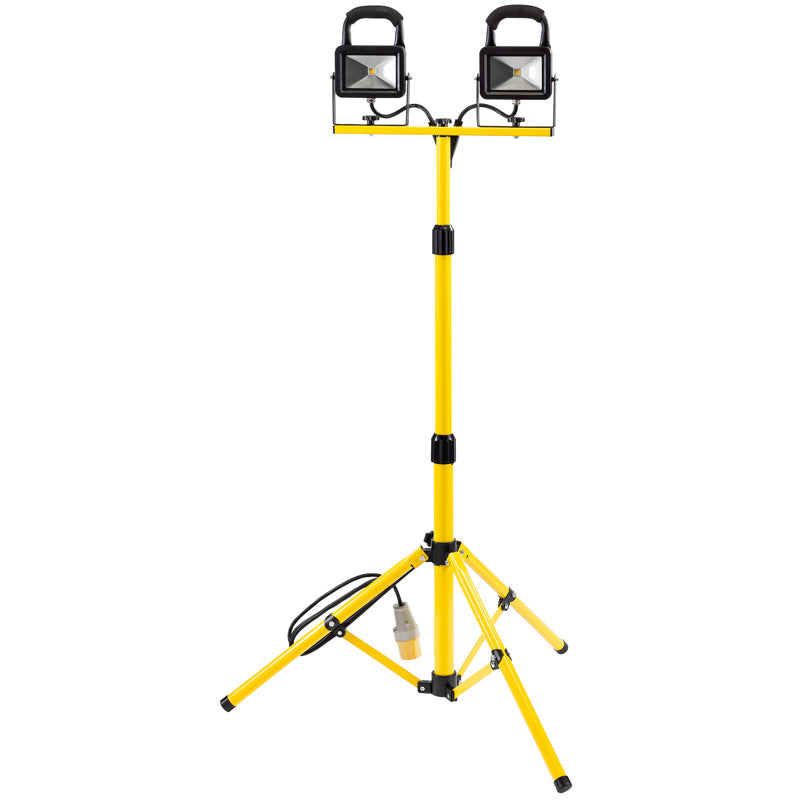 Draper 110V Twin COB LED Worklamp with Tripod (10W)