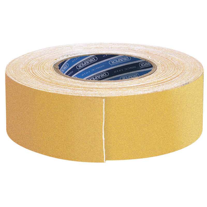 Draper 18M x 50mm Yellow Heavy Duty Safety Grip Tape Roll