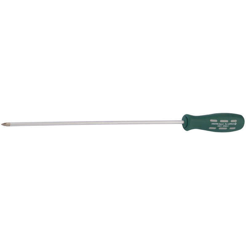 Draper Expert No. 1 x 250mm Long Reach Mechanics/Engineers PZ Type Screwdriver (Sold Loose)