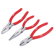 Draper 160mm Pliers Set with PVC Dipped Handles (3 piece)