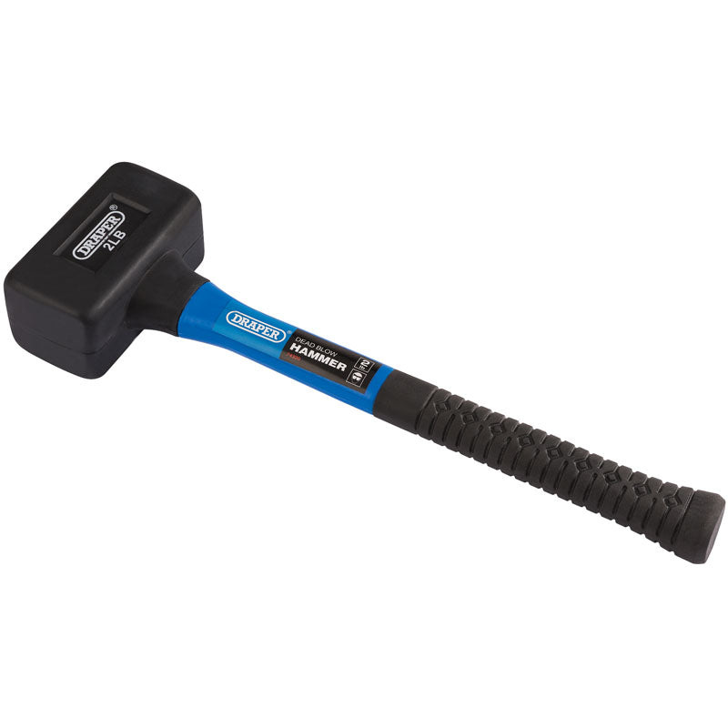 Draper Rubber Dead Blow Hammer with Fibreglass Shafts (900g/32oz)