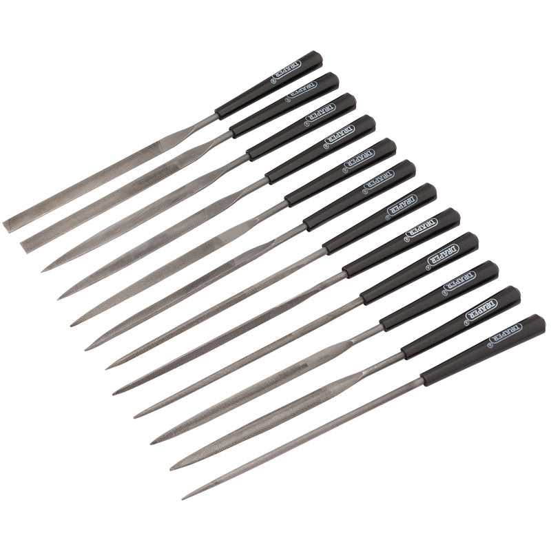 Draper 140mm Needle File Set (12 Piece)