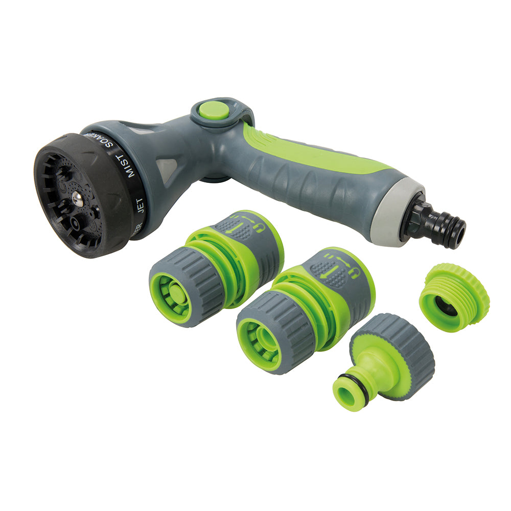 Silverline Soft-Grip Spray Gun Quick Connect Set 5Pce