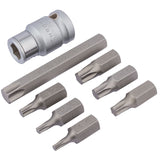 Draper 1/2" Square Drive Draper TX-STAR&#174; Bit Set (8 Piece)