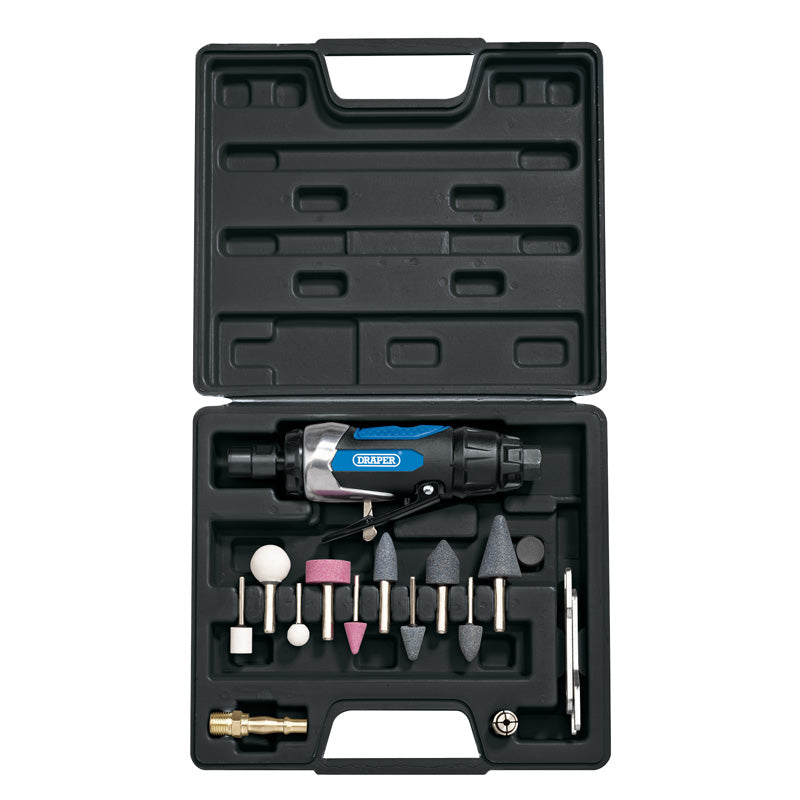 Draper AIr Die Grinder Kit (15 Piece)