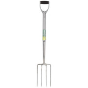 Draper Extra Long Stainless Steel Garden Fork with Soft Grip