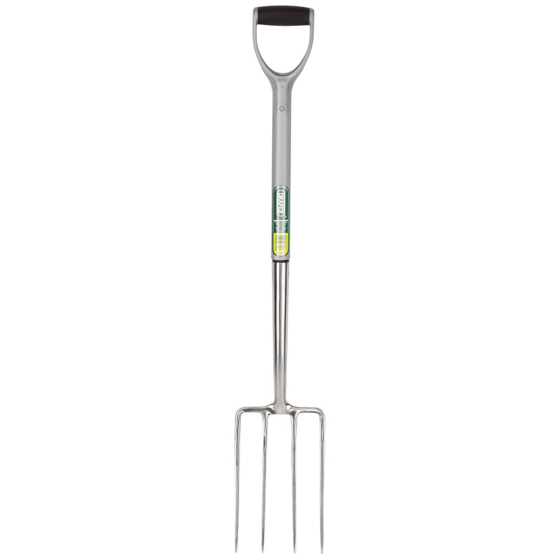 Draper Extra Long Stainless Steel Garden Fork with Soft Grip