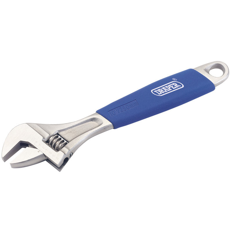 Draper 250mm Soft Grip Adjustable Wrench