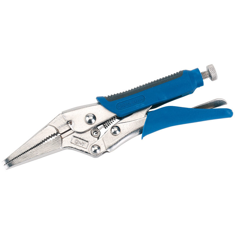Draper 165mm Soft Grip Long Nose Self Grip Pliers