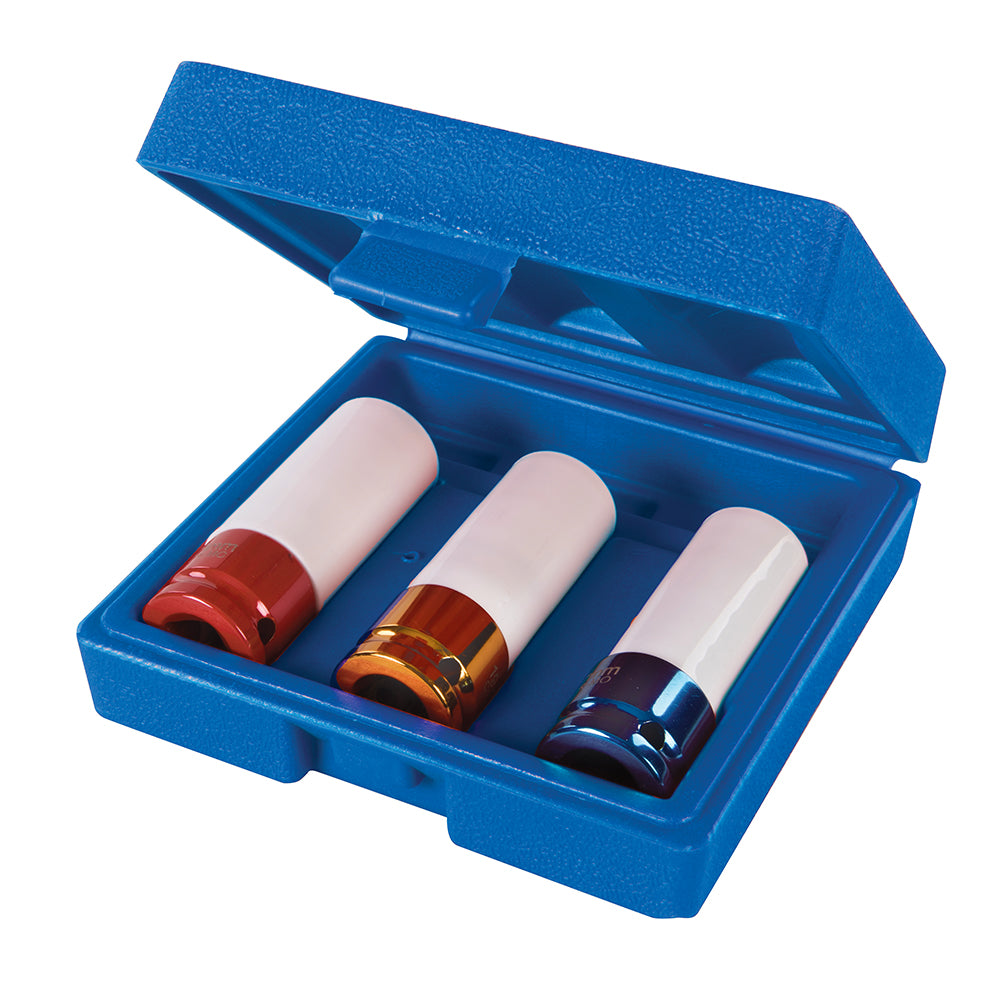 Silverline Impact Alloy Wheel Nut Socket Set 3Pce