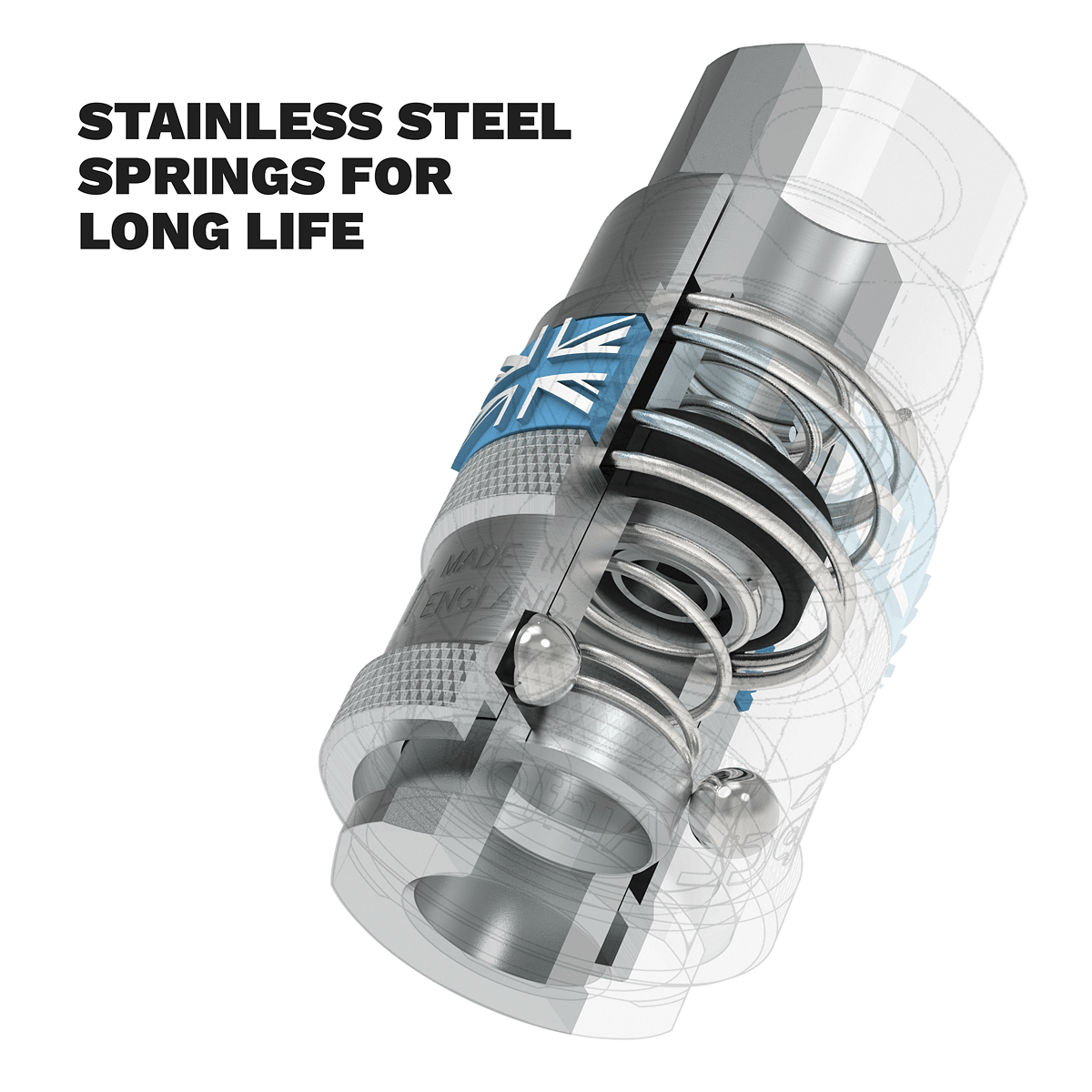 Sealey Air Tool 3 Piece Coupling Kit 1/4"