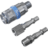 Sealey Air Tool 3 Piece Coupling Kit 1/4"