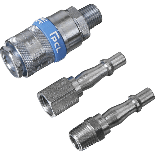 Sealey Air Tool 3 Piece Coupling Kit 1/4"