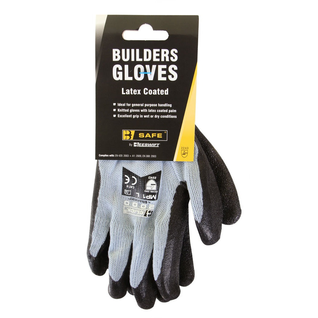 Bsafe Builders Latex Glove Black