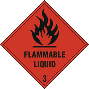 Bsafe Flammable Liquid Sign White/Red