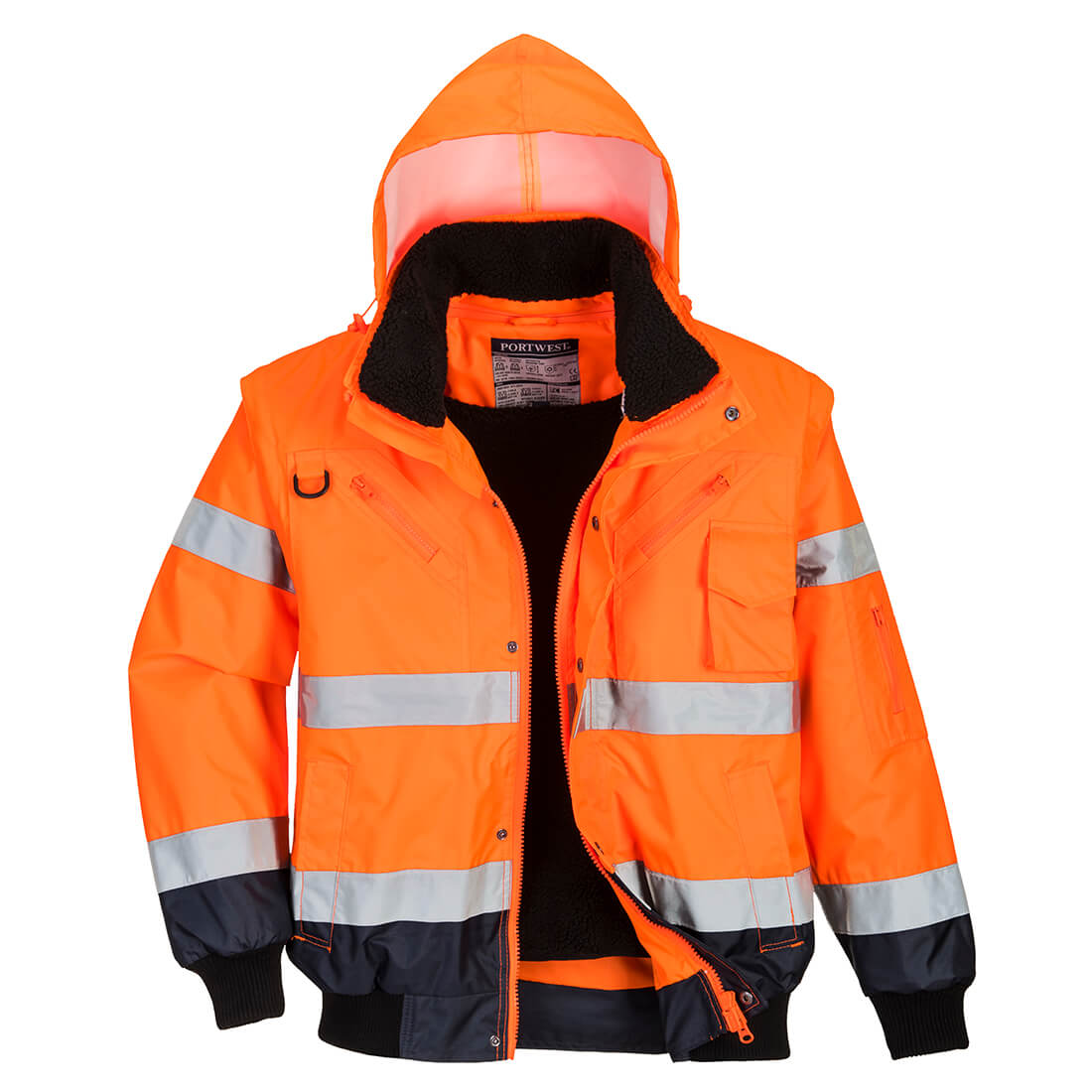 Hi Vis 3 1 Contrast Bomber Jacket