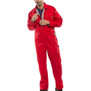 Beeswift Click Premium Boiler Suit Red
