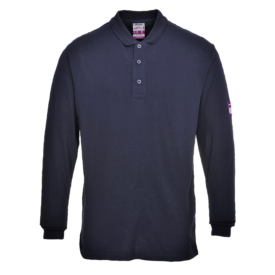Modaflame Knit FR Long Sleeve Polo Shirt