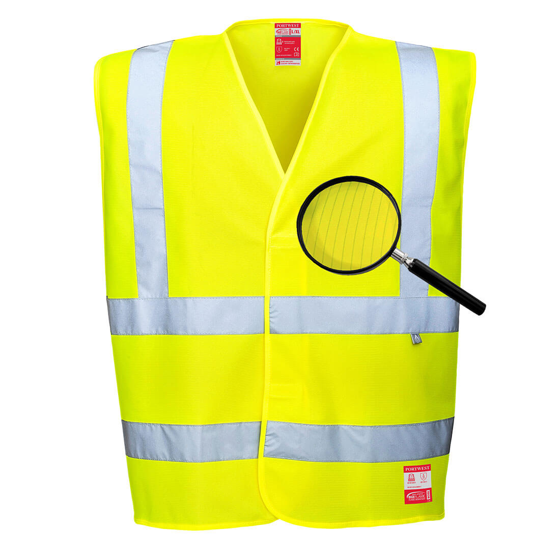 Hi Vis Anti Static Vest Flame Resistant