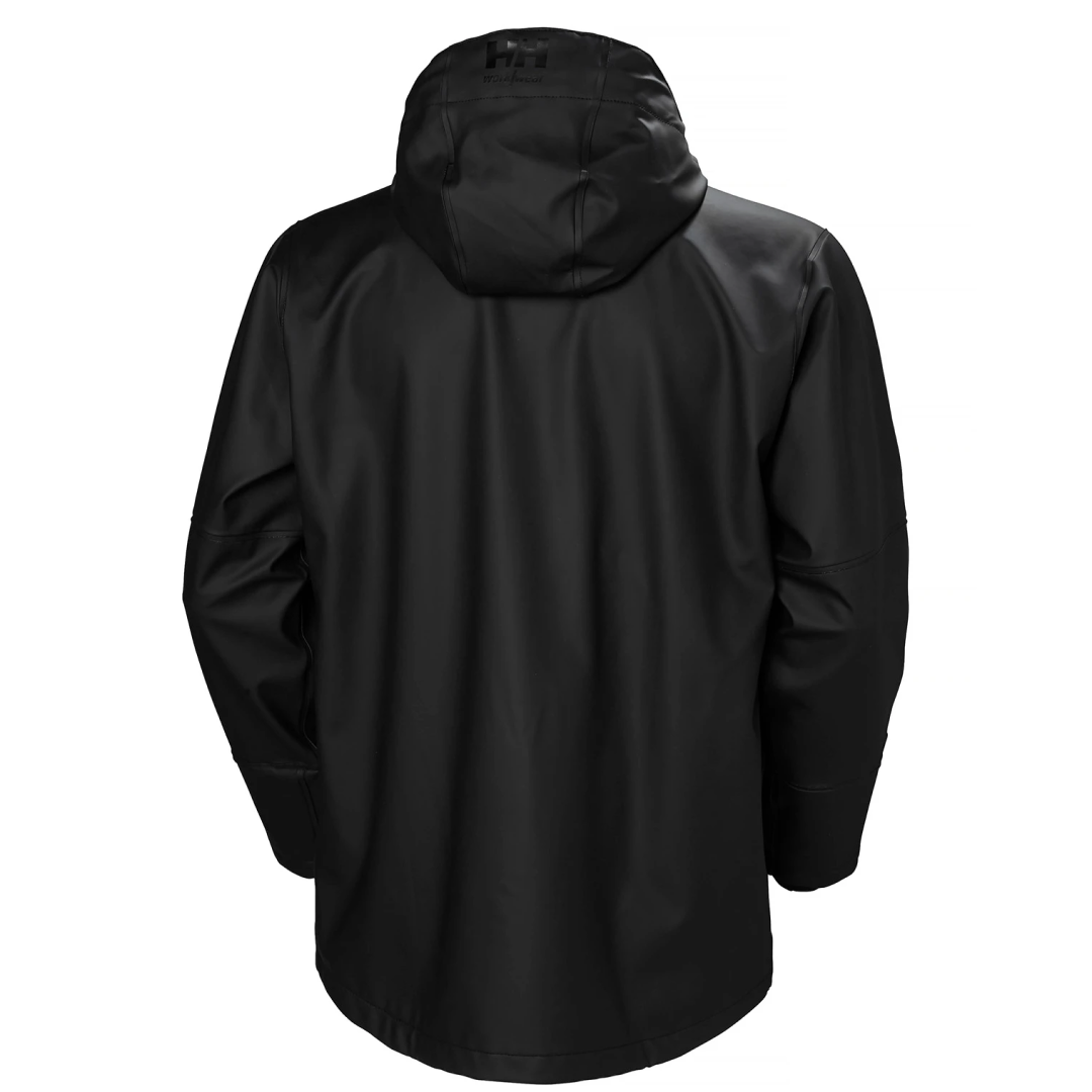 Helly-Hansen Workwear Storm Waterproof Bib Pants for Men Made from Heavy-Duty Breathable PVC-Coated Polyester for Mobili Helly Hansen Workwear Workwear Waterproof Jackets Uk STORM RAIN JACKET