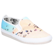 Flossy Pastel Ladies Canvas Printed Shoes