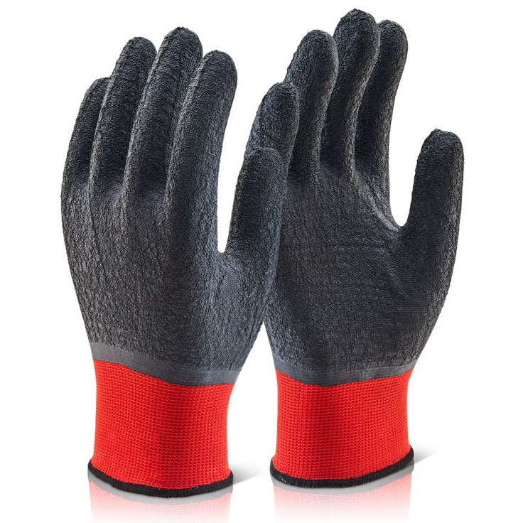 Beeswift Multi-purpose Fully Coated Latex Polyester Knitted Glove Black
