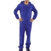 Beeswift Super Click Hooded Boiler Suit Royal Blue