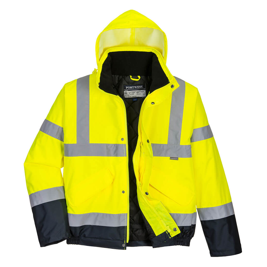 Hi Vis Contrast Winter Bomber Jacket