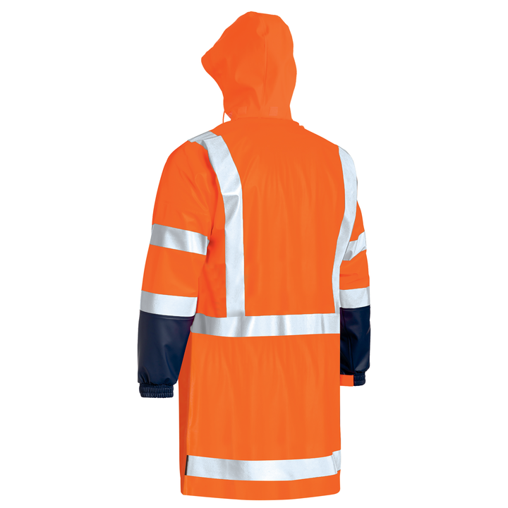 Taped Hi Vis Stretch PU Rain Coat