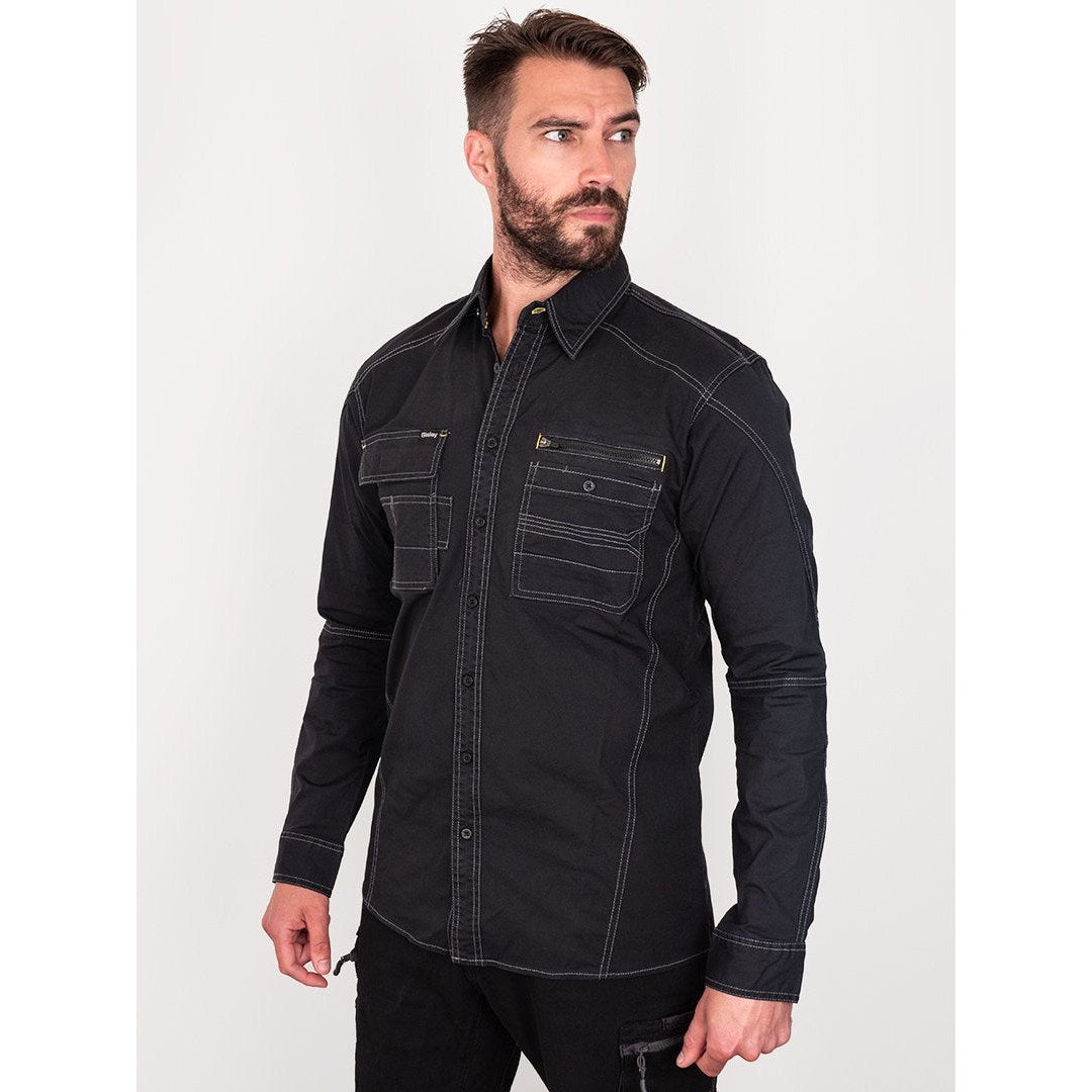 Bisley Flex & Move Long Sleeve Utility Work Shirt