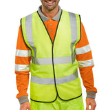 Beeswift Bseen EN ISO 20471 Vest Orange (Bulk Pack)