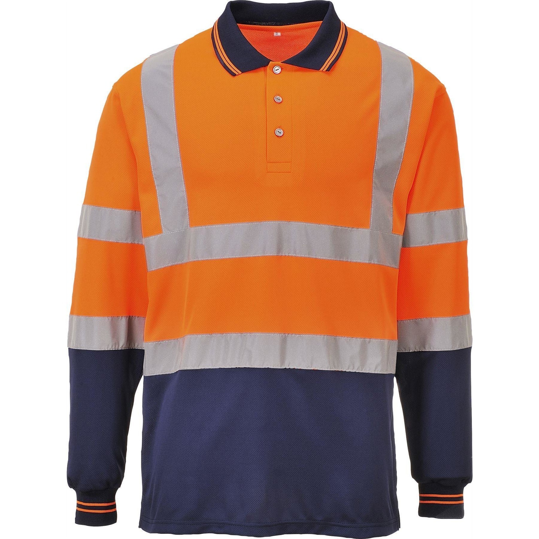 Two Tone Long Sleeved Polo