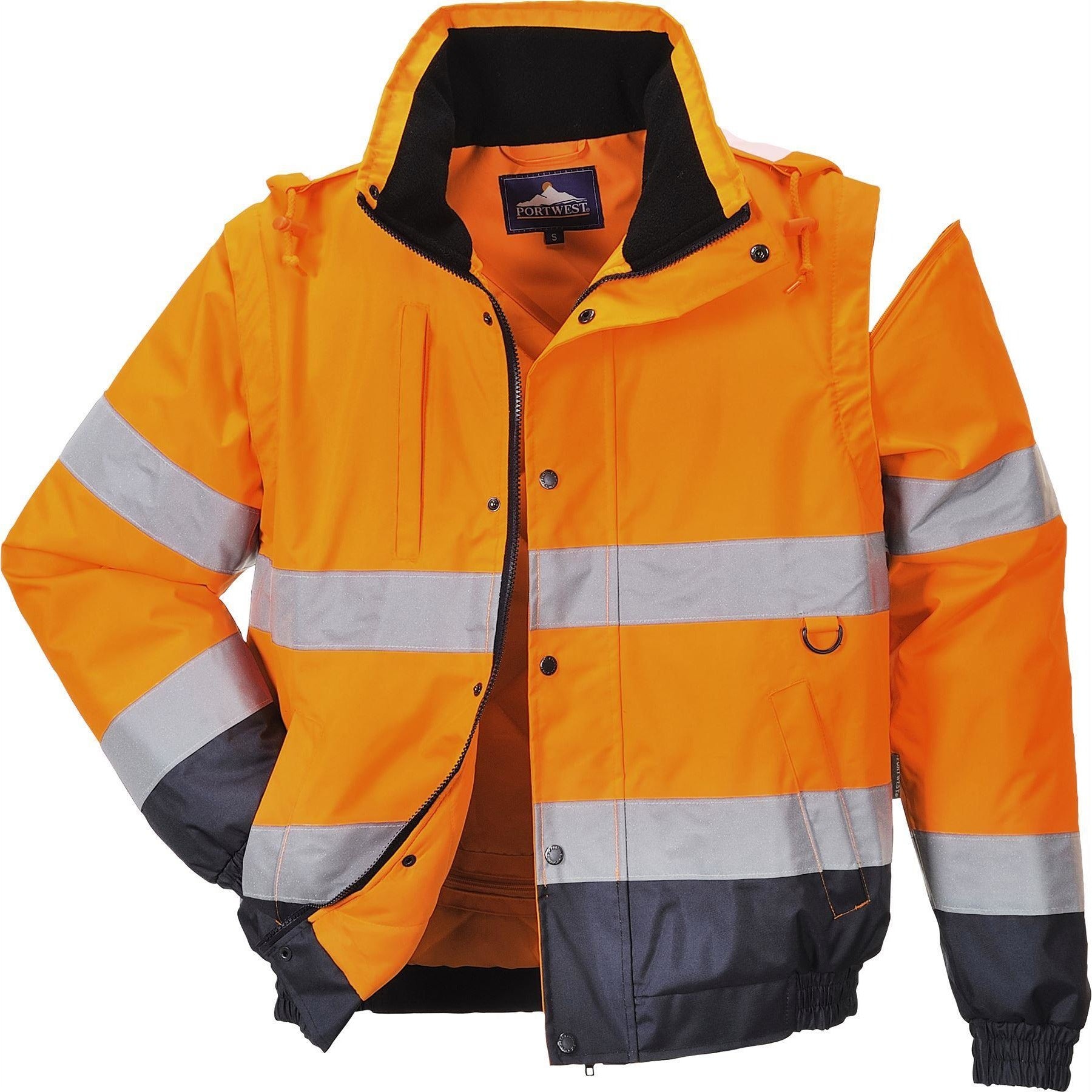 Hi Vis 2 1 Contrast Bomber Jacket
